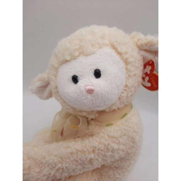 Ty Classice Whispers Lamb Plush 2007 Lovey Floppy w/Tag - Picture 6 of 12